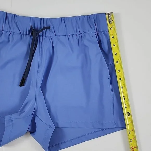 ZYIA Active Women's Blue Athletic Shorts Unlined 3.5" Inseam Pockets Size Large - Picture 9 of 11